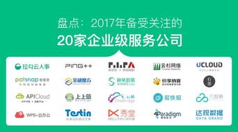 2017年中盤點 20款備受關注的企業服務產品，助力企業管理升級